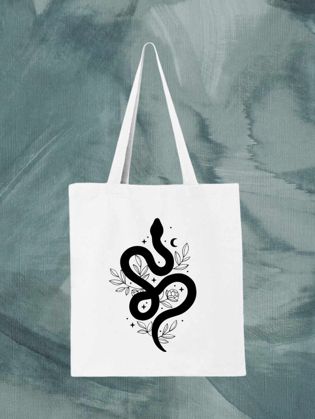 Serpent in Bloom Tote Bag