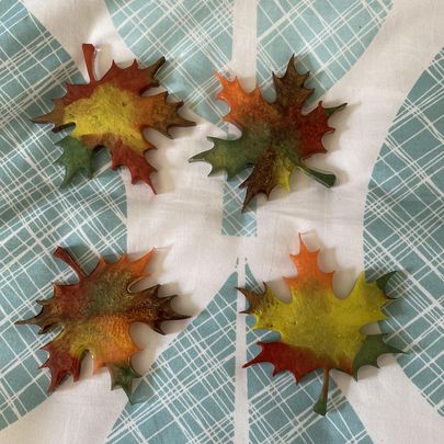 Leaf Coasters Set