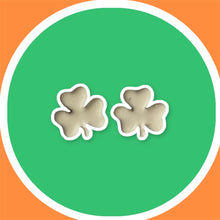 Load image into Gallery viewer, Mini Shamrock Stud Earrings
