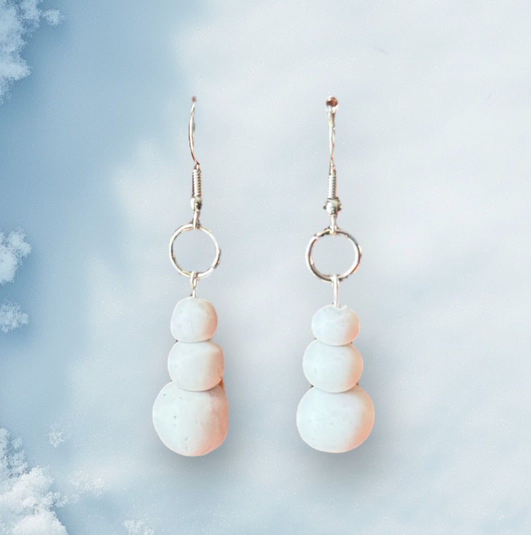 Snowman Dangle Earrings