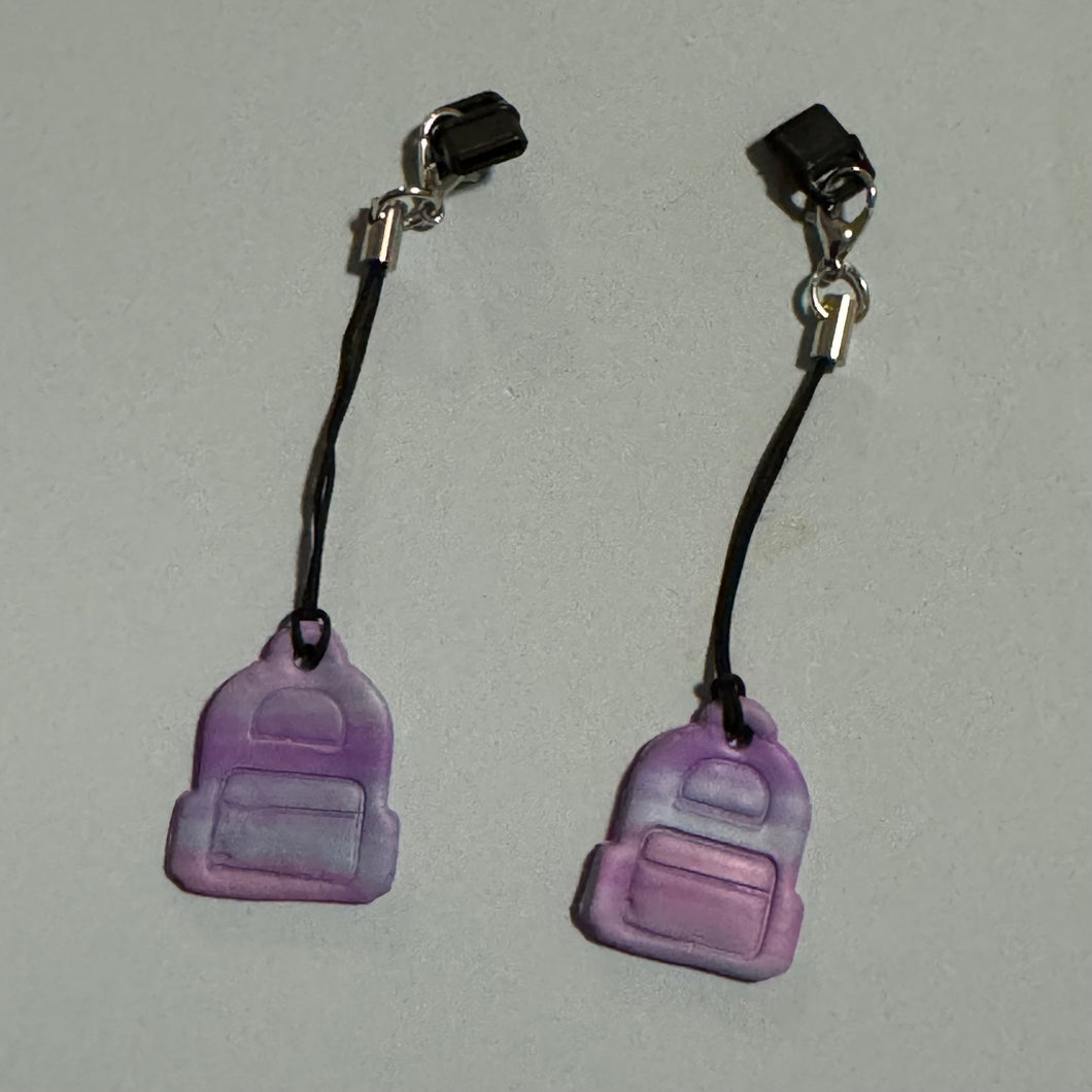 Purple Backpack Dust Plug Cover