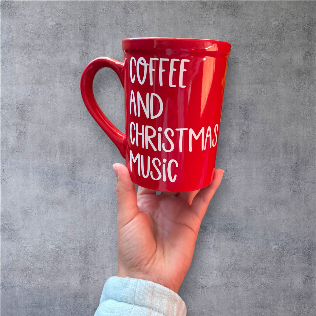 Coffee and Christmas Music Mug