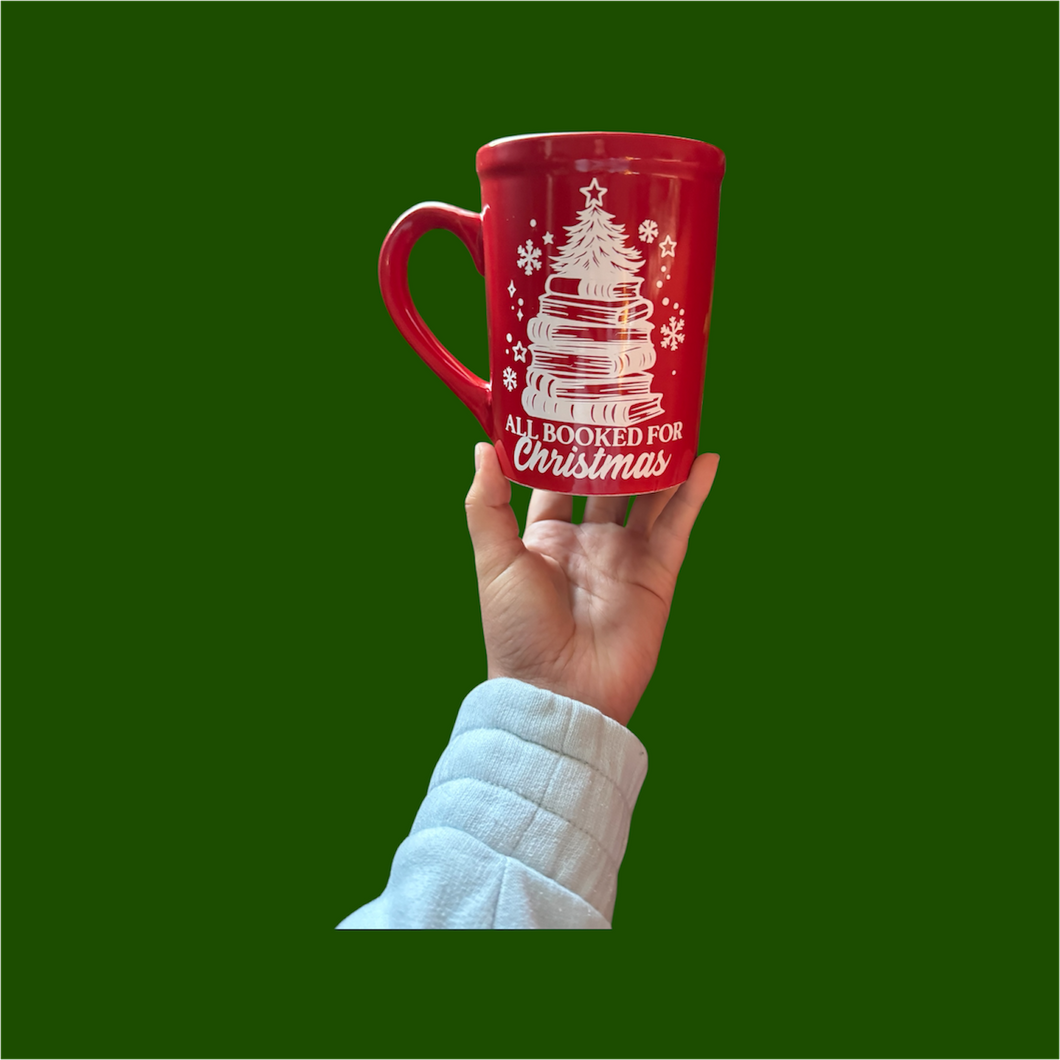 All Booked For Christmas Mug