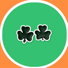 Load image into Gallery viewer, Mini Shamrock Stud Earrings
