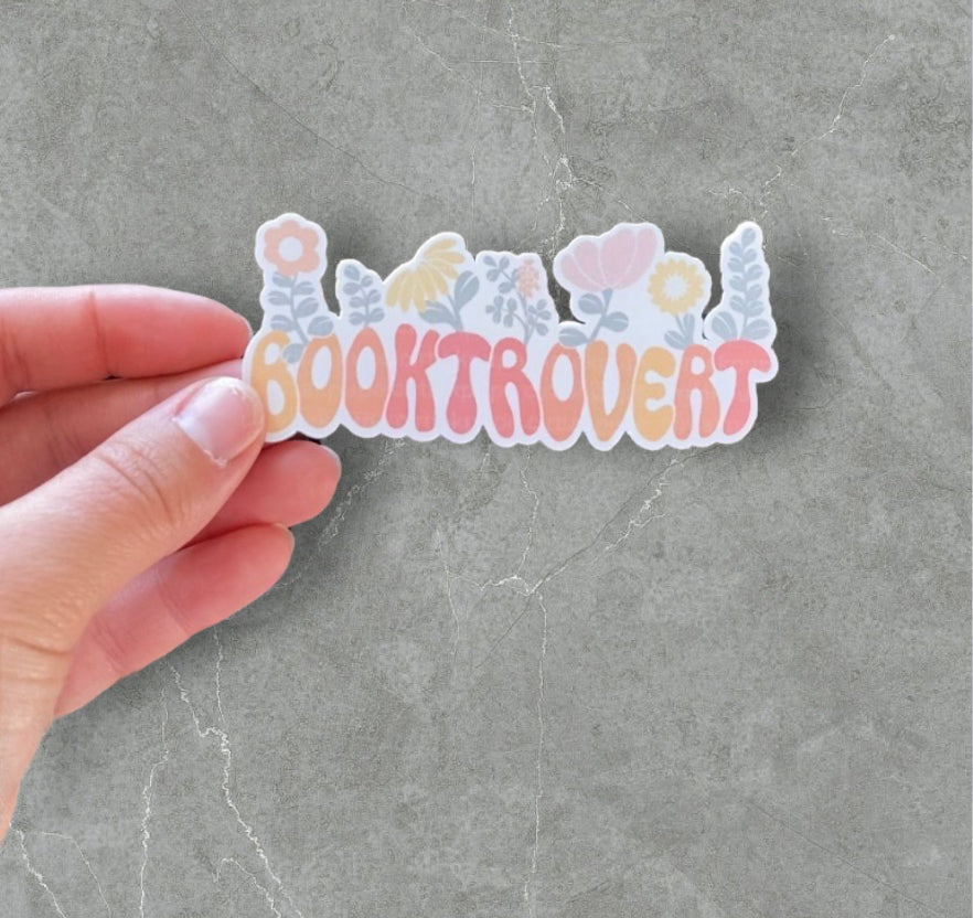 Booktrovert Sticker