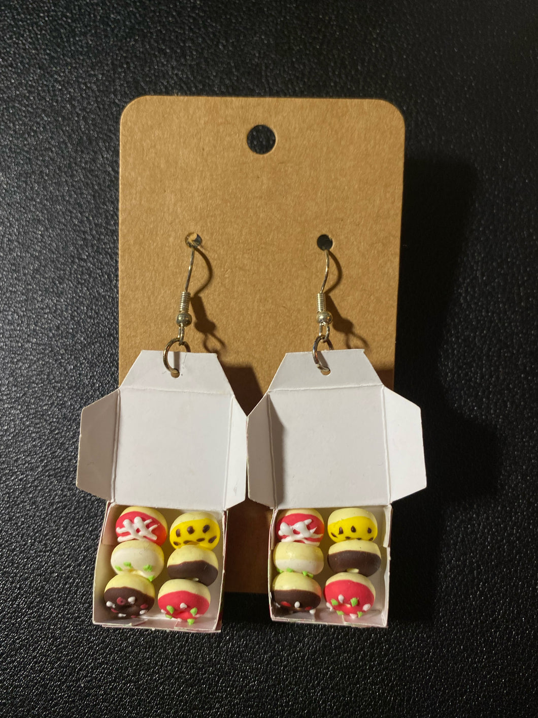 Box of Donuts Dangle Earrings